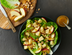 Rock Star Apple and Hazelnut Salad with Rhubarb & Gin Dressing