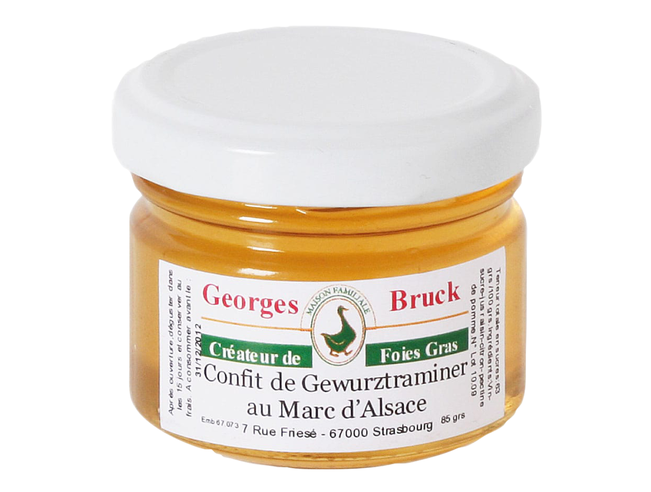 Georges Bruck Confit of Gewurztraminer au Marc d&amp;#39;Alsace – Luxury Confit