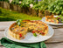 Black Bomber, roasted courgette and red pepper quiche
