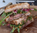 Steak Sandwich with Purple Vale Rarebit, Pink Pickled Onions & Rocket
