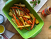 Hot Honey-glazed baby carrots and parsnips