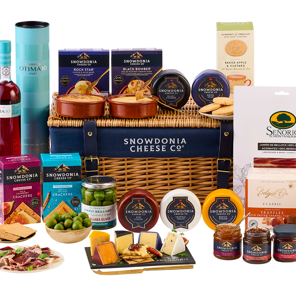 Cheese, Charcuterie & Port Wicker Hamper