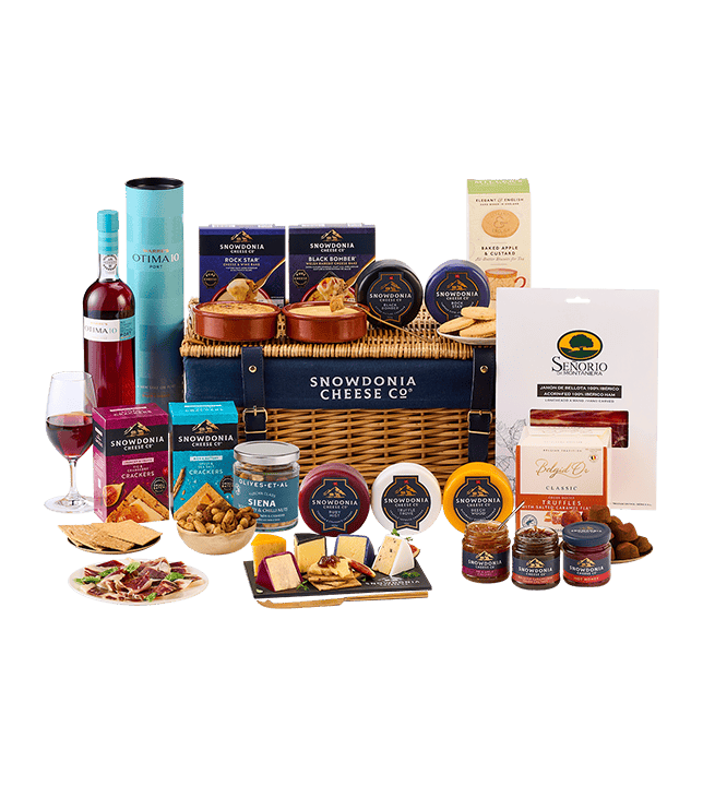 Charcuterie & Port Wicker Hamper