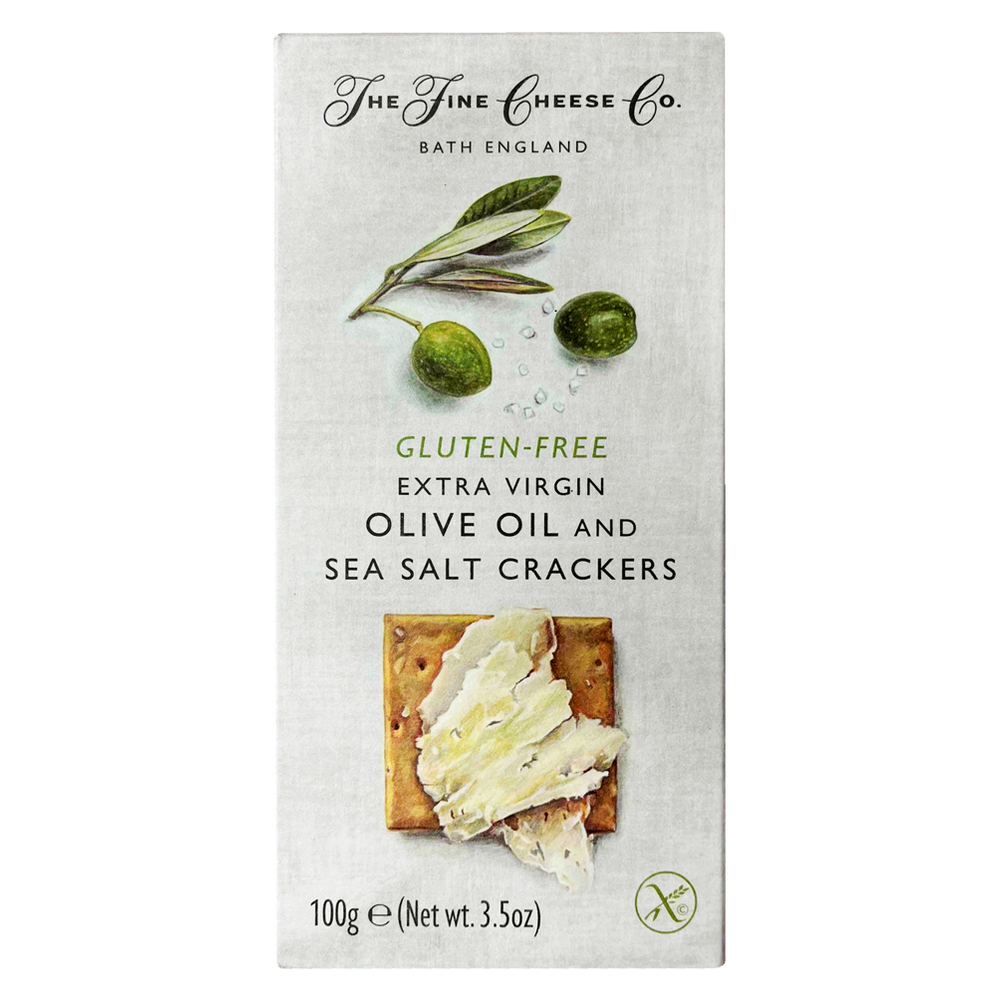 The Fine Cheese Company Gluten Free Extra Virgin Olive Oil & Sea Salt Crackers