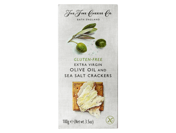 The Fine Cheese Company Gluten Free Extra Virgin Olive Oil & Sea Salt Crackers