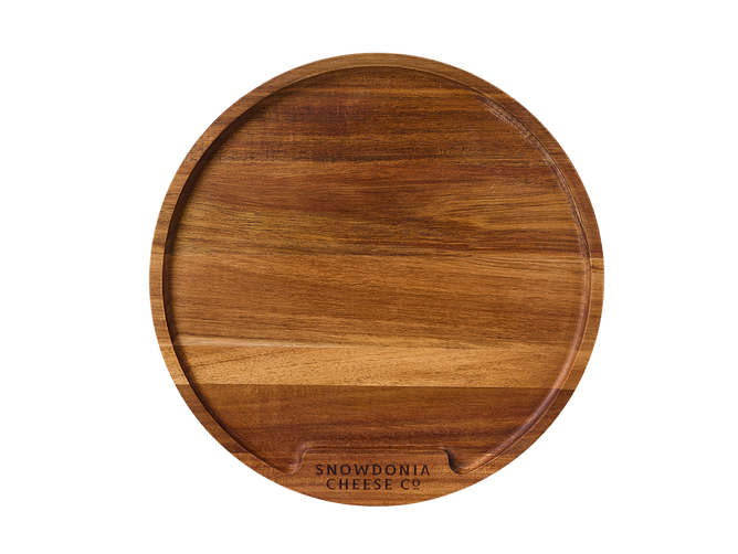 Round Acacia Wood Grazing Board
