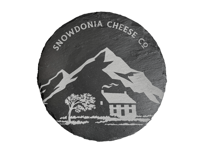 Round Slate Serving Board