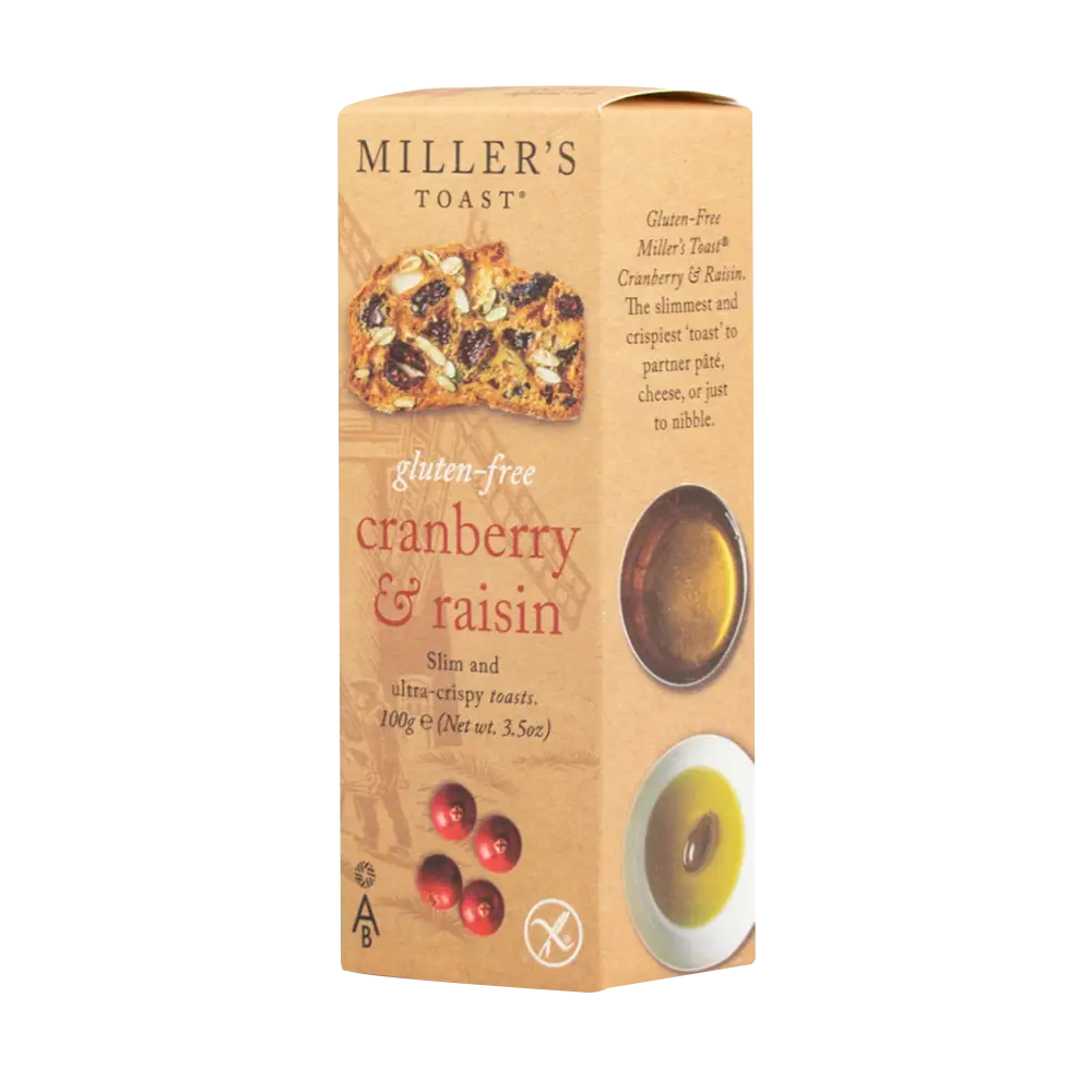 Miller’s Toast Cranberry & Raisin (100g)