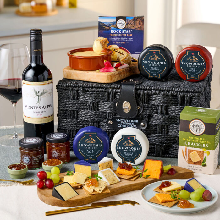 cheese and red wine hamper