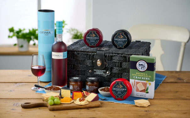 Cheese and port hamper
