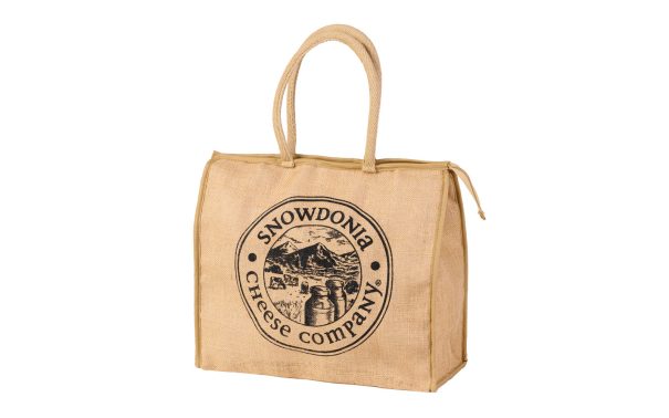 Insulated jute picnic cool bag